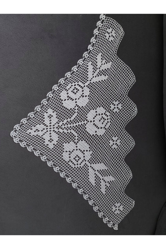 ÜÇ GÜLLÜ DANTEL BOHÇA KENARI- ÇEYİZ