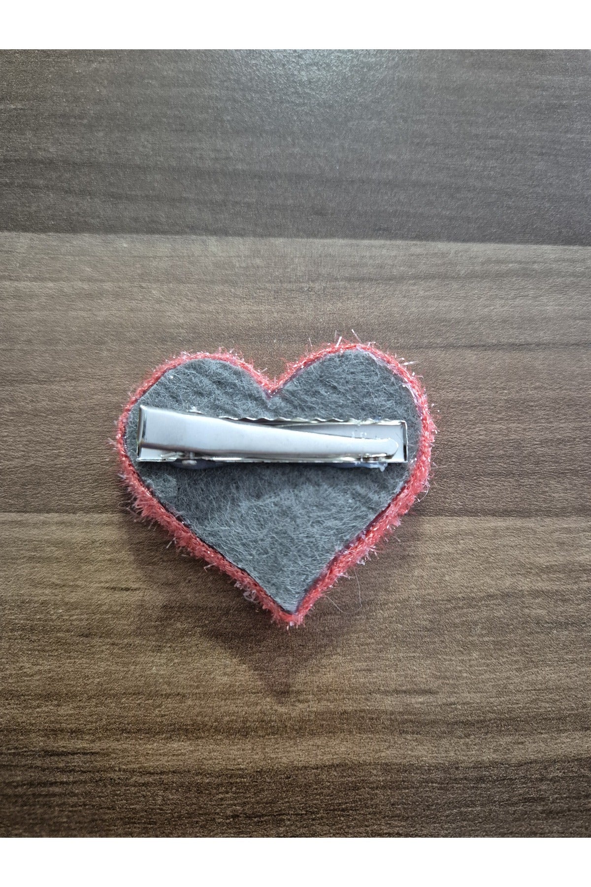 PEMBE SİMLİ İP KALPLİ PUNCH TOKA