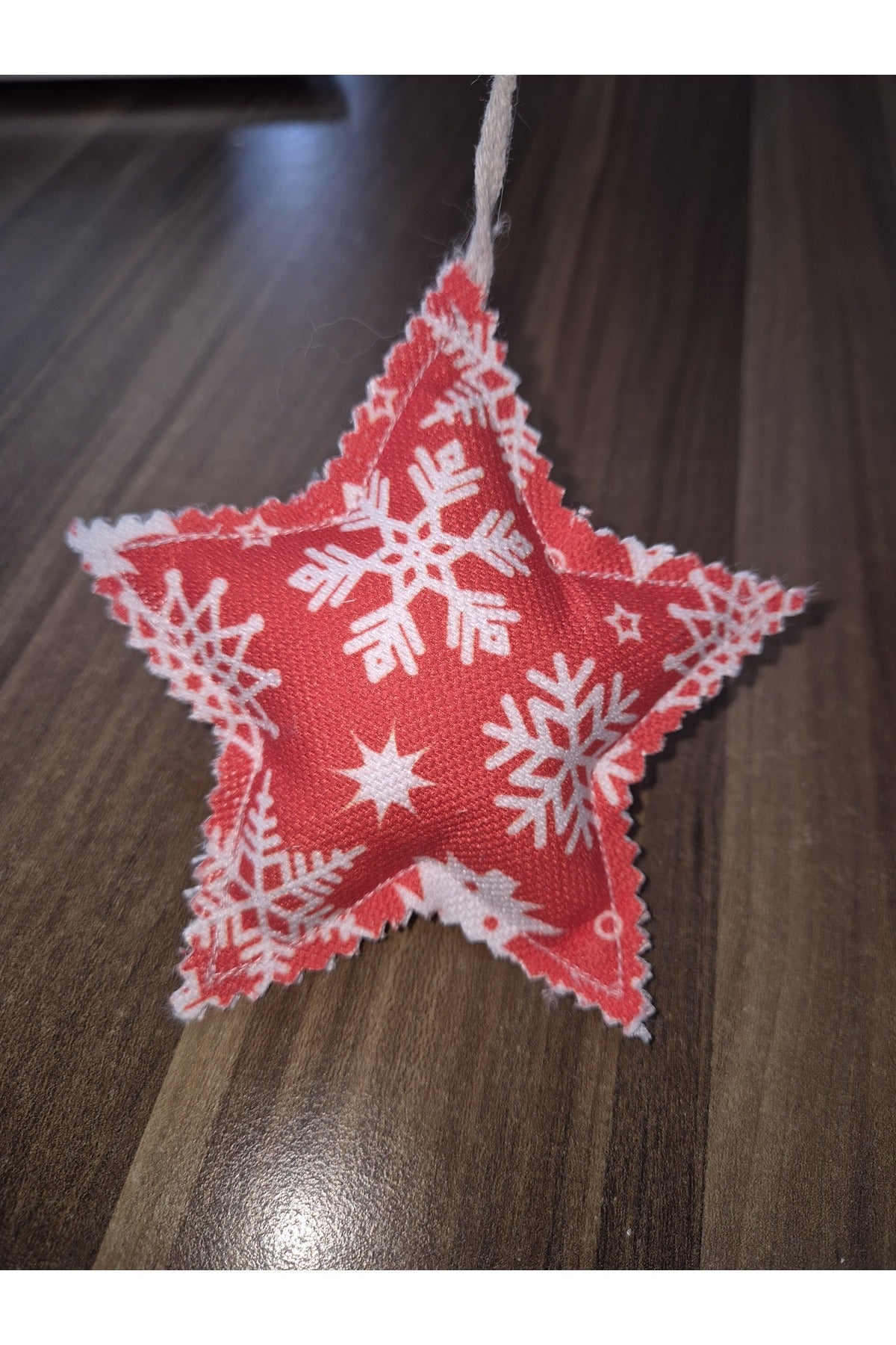 KIRMIZI KIŞ TEMALI YILDIZ SÜS