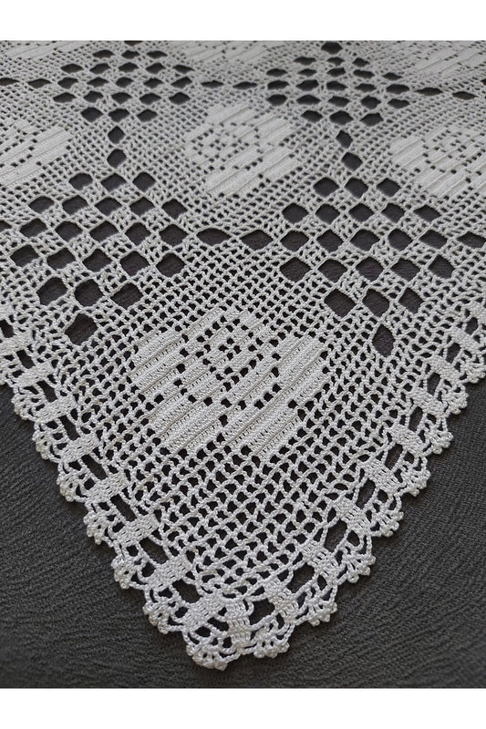 GÜLLÜ DANTEL ŞİFONYER- MASA ÖRTÜSÜ- ÇEYİZ