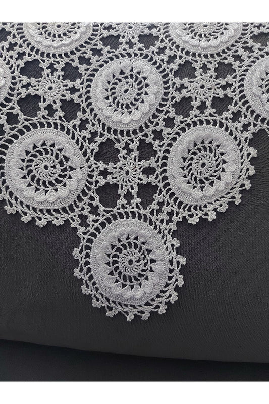 ÇİÇEKLİ DANTEL BOHÇA KENARI- ÇEYİZLİK