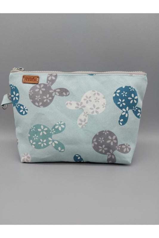 Yeşil Tavşanlı Makyaj Çantası