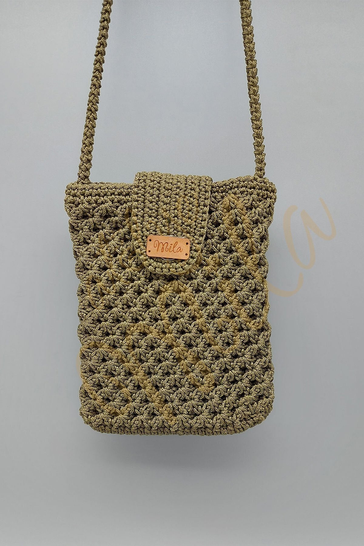 Yeşil Deniz Yıldızı  Telefon Çantası