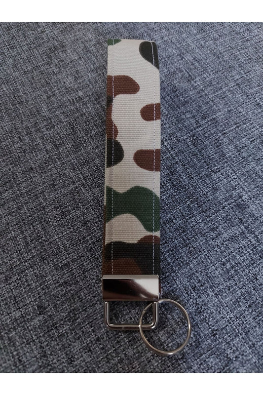 KAMUFLAJ DESENLİ KUMAŞ ANAHTARLIK