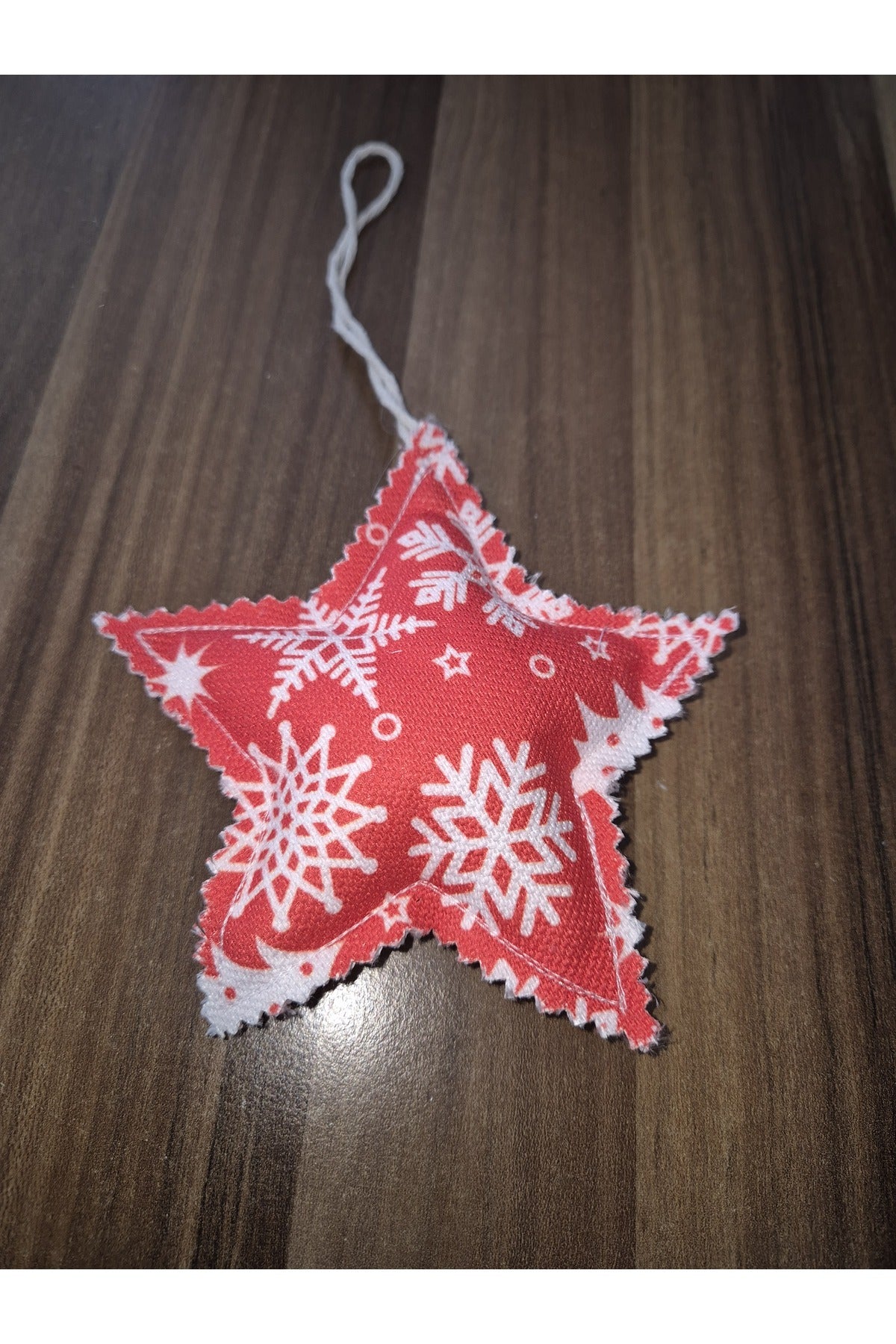 KIRMIZI KIŞ TEMALI YILDIZ SÜS