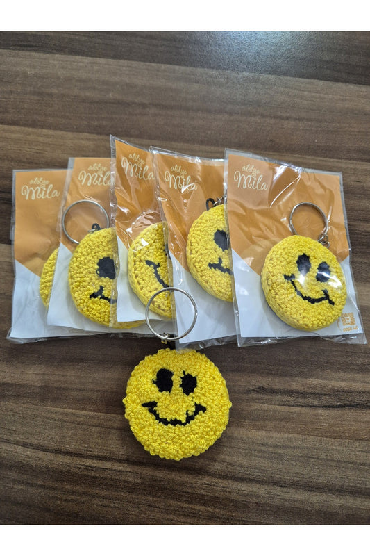 SARI GÜLEN YÜZ PUNCH ANAHTARLIK