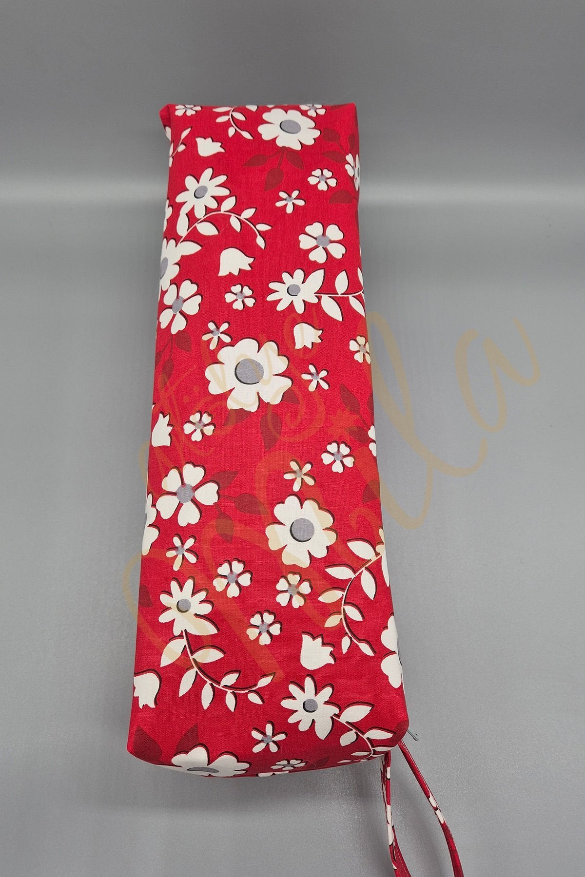 Kırmızı Beyaz Çiçekli XL Düzenleyici Çanta