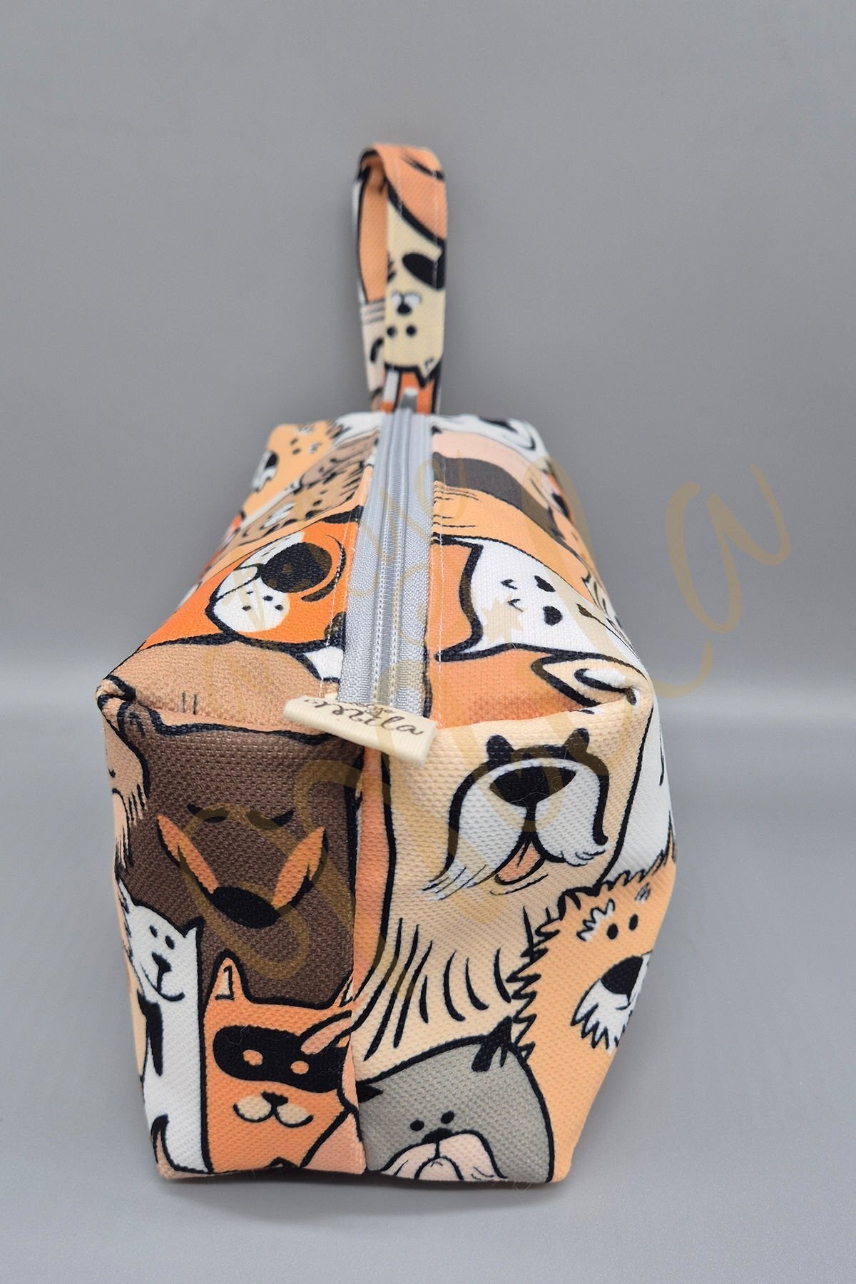 Sevimli Köpekler Dikdörtgen Makyaj Çantası