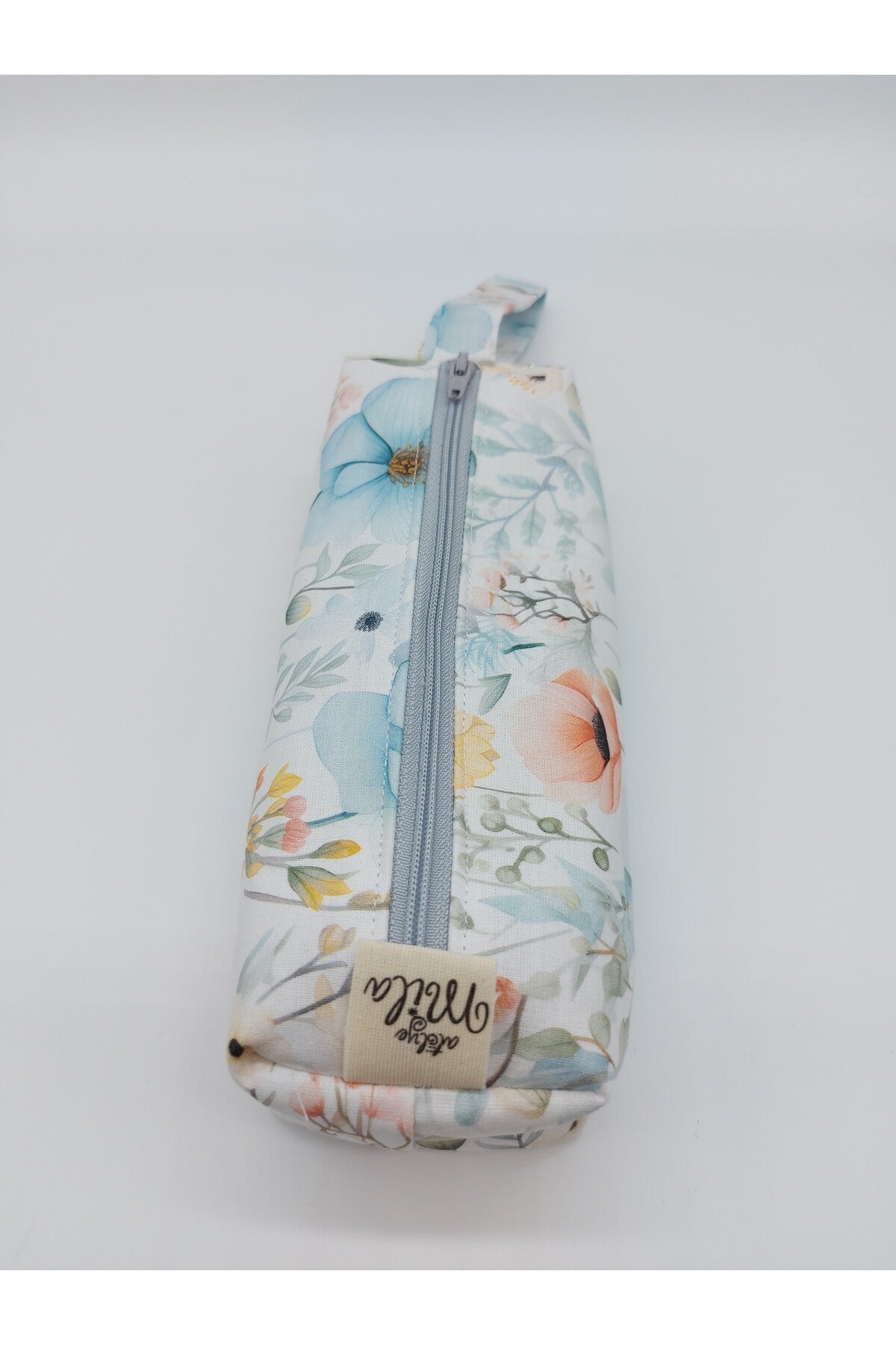 Pastel Renk Çiçekler Kalem Kutusu