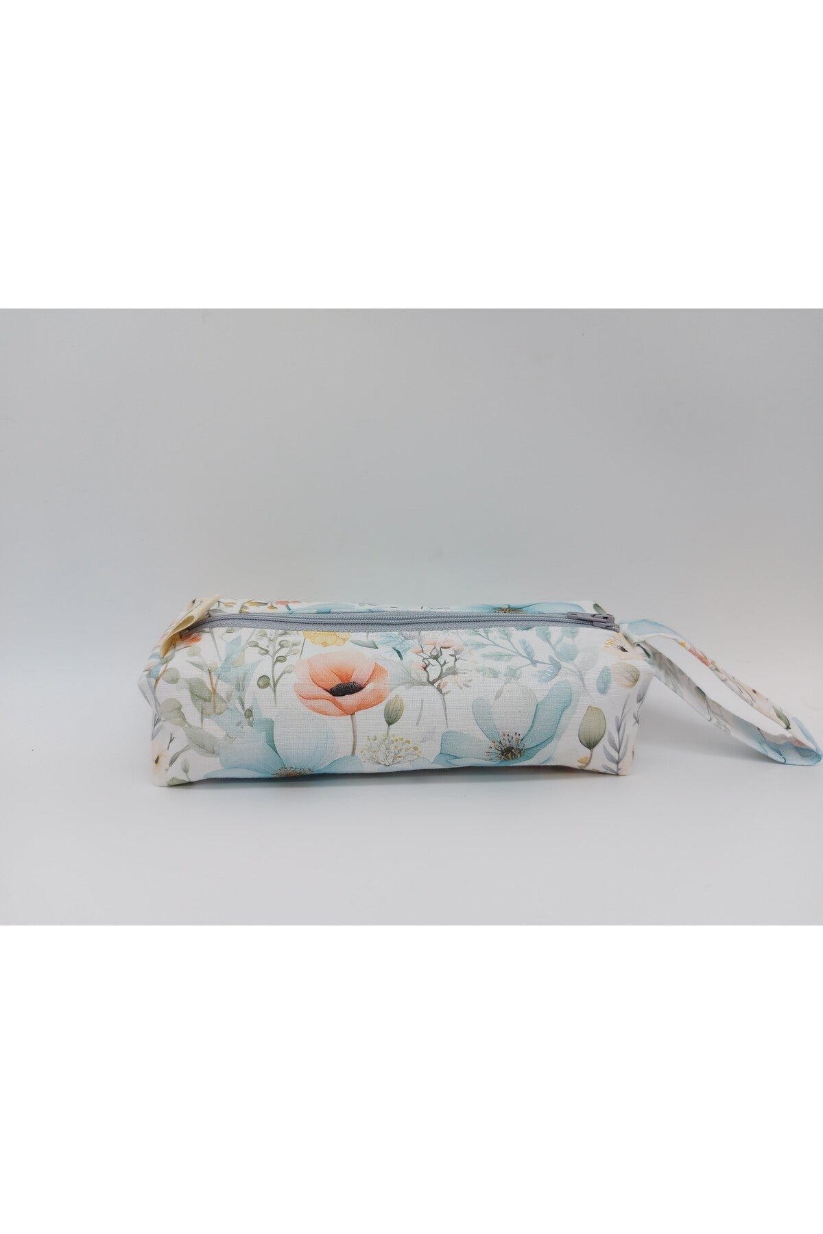 Pastel Renk Çiçekler Kalem Kutusu