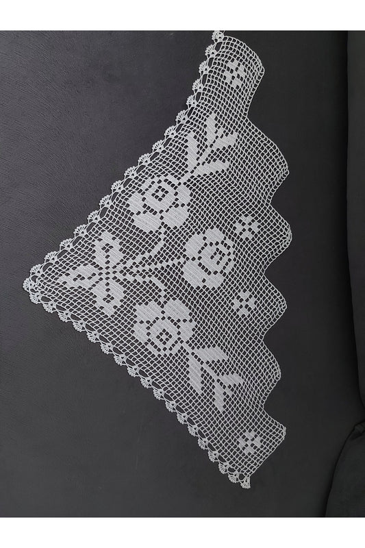 ÜÇ GÜLLÜ DANTEL BOHÇA KENARI- ÇEYİZ