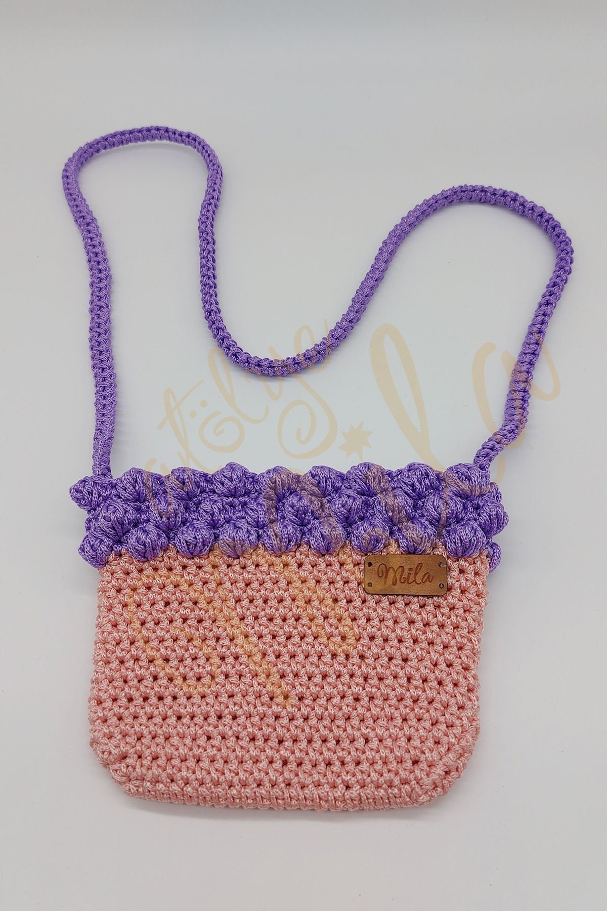 Pembe - Mor Çocuk Çantası