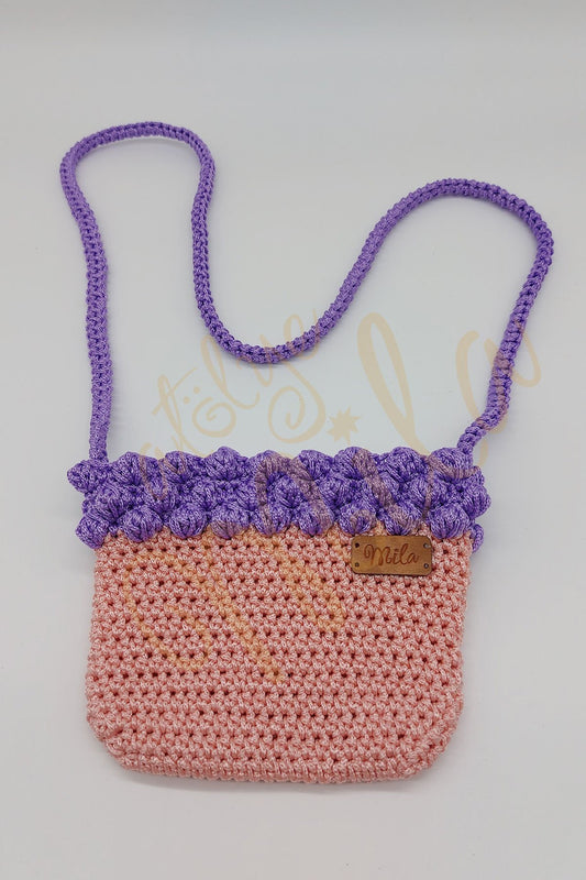 Pembe - Mor Çocuk Çantası