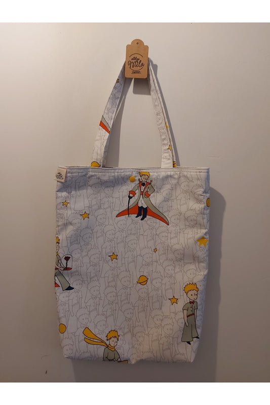 Küçük Prens Desenli Kumaş Omuz Çantası