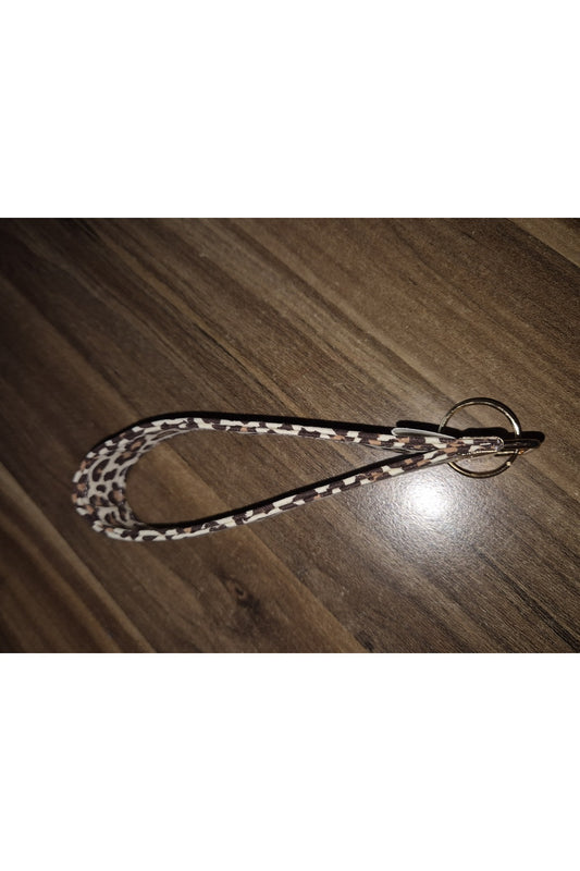 LEOPAR DESENLİ GOLD ANAHTARLIK