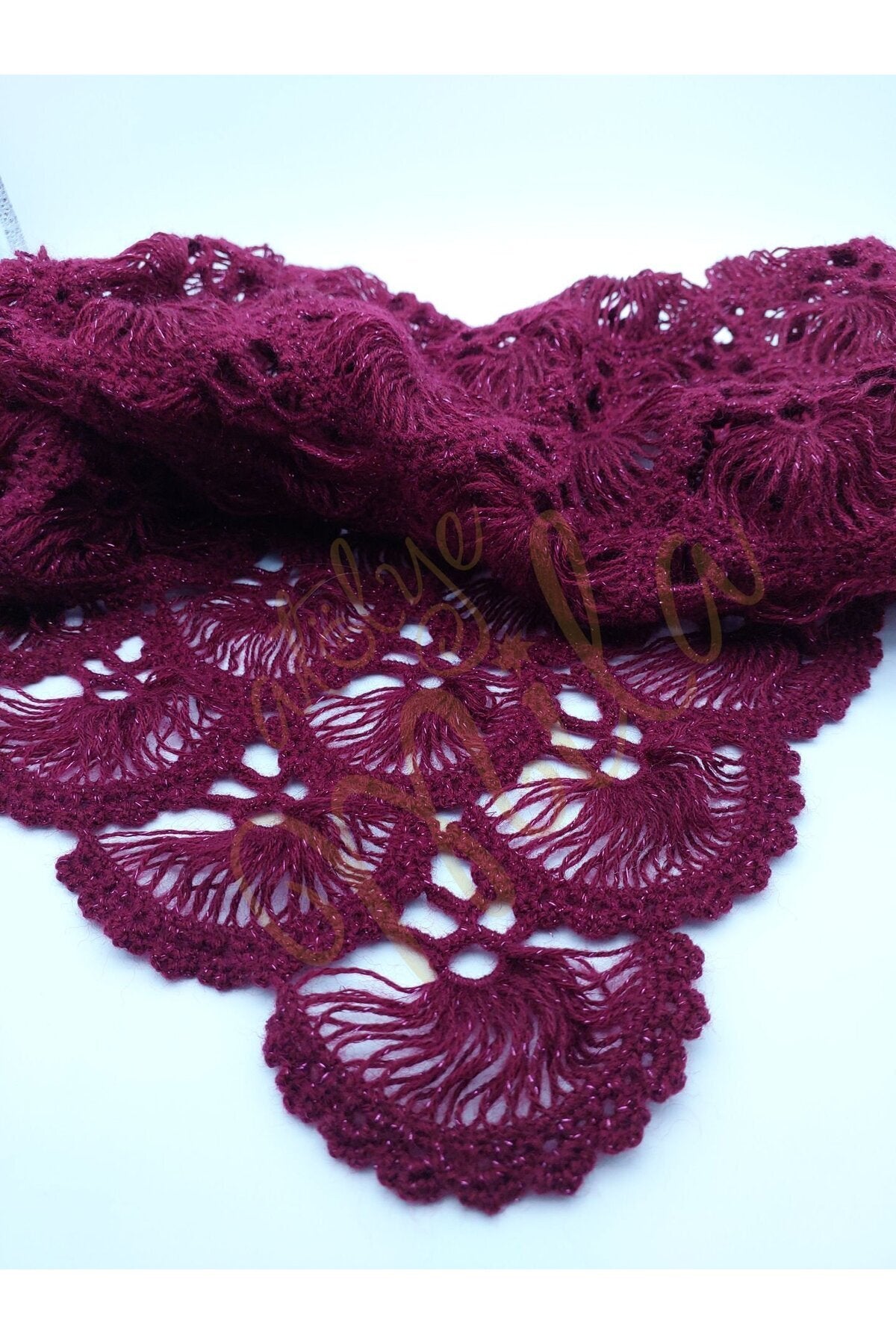 Mürdüm Yelpaze Model Şal