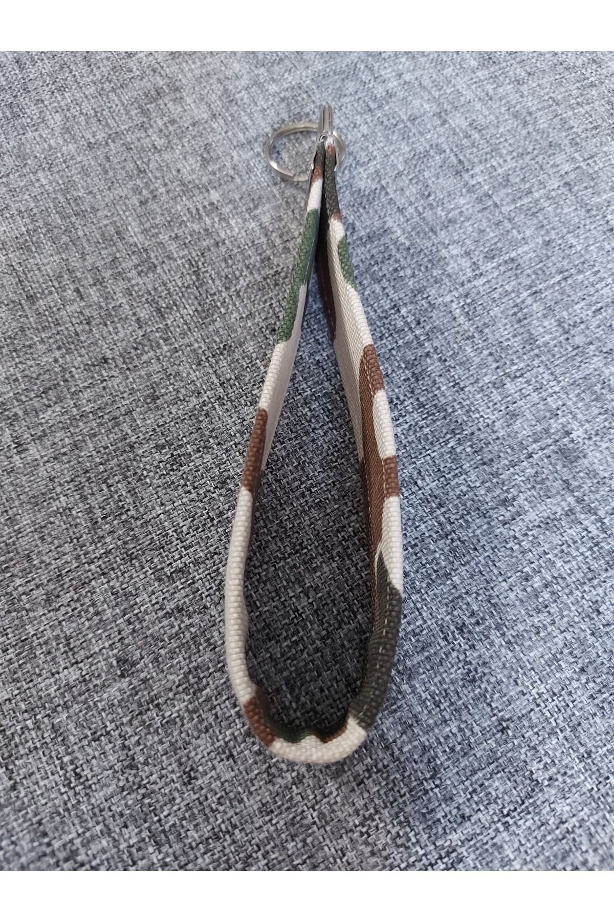 KAMUFLAJ DESENLİ KUMAŞ ANAHTARLIK