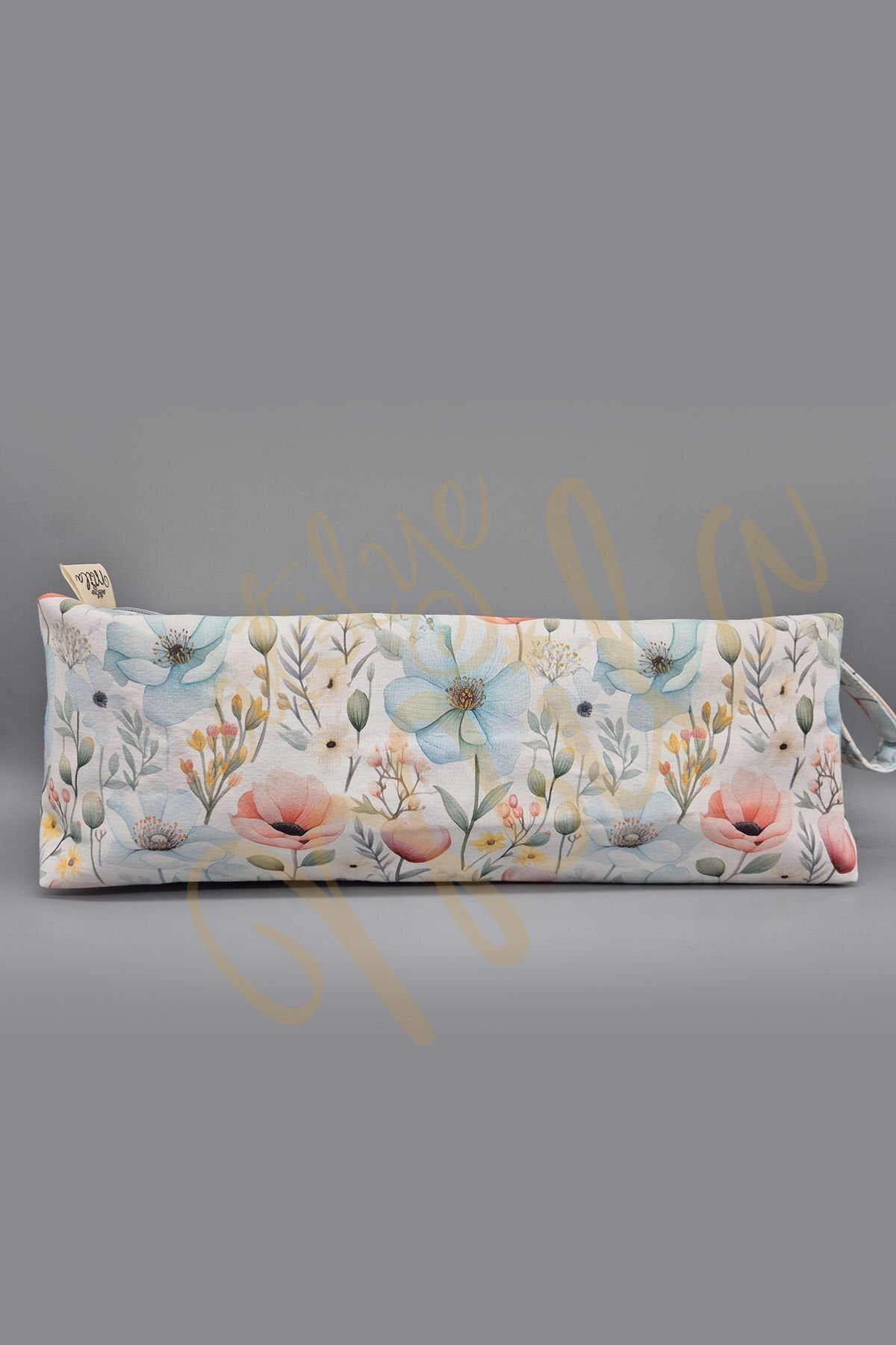 Pastel Renk Çiçekler XL Düzenleyici Çanta