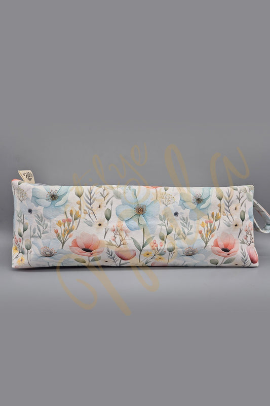 Pastel Renk Çiçekler XL Düzenleyici Çanta