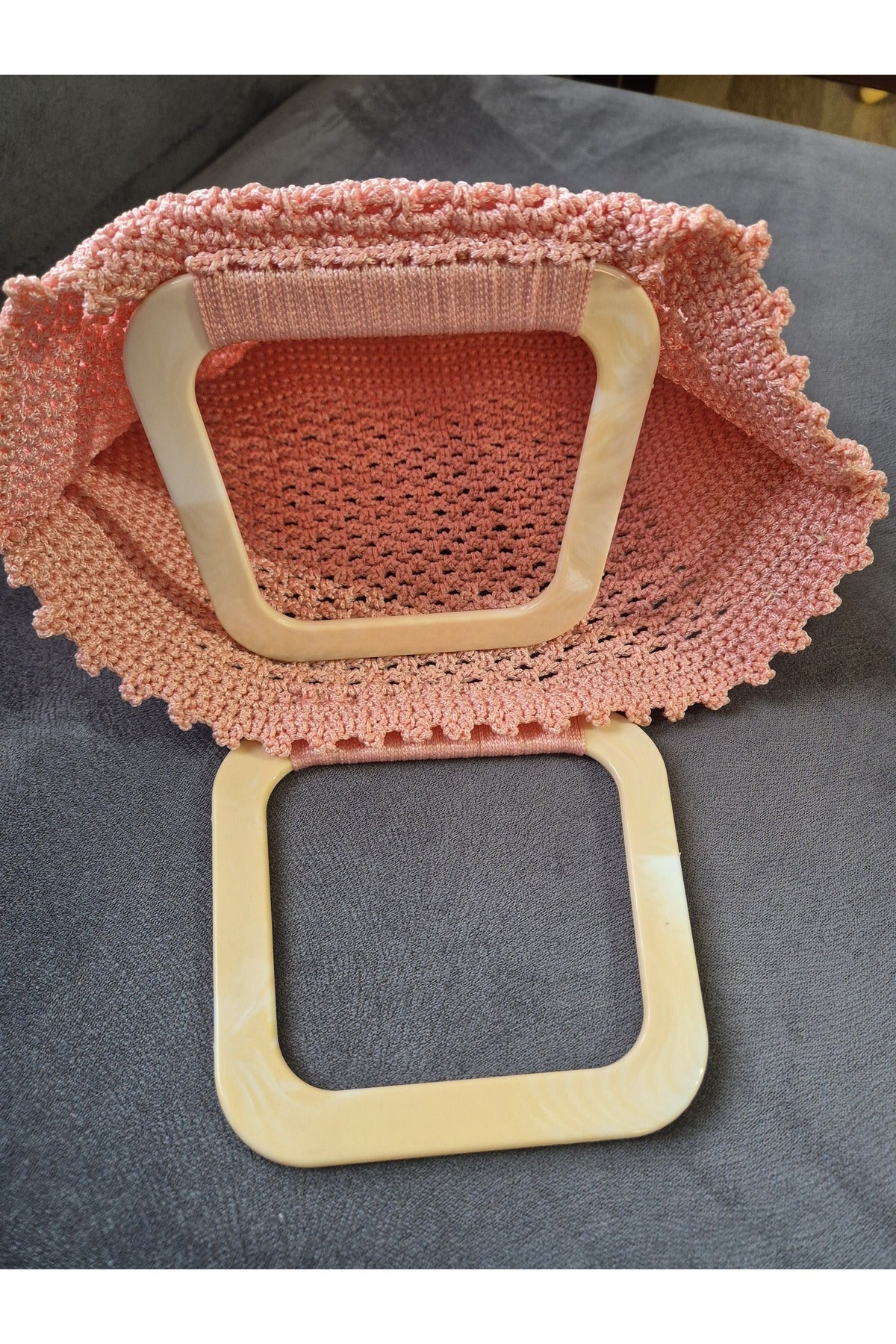 ÖRGÜ MAKROME EL ÇANTASI