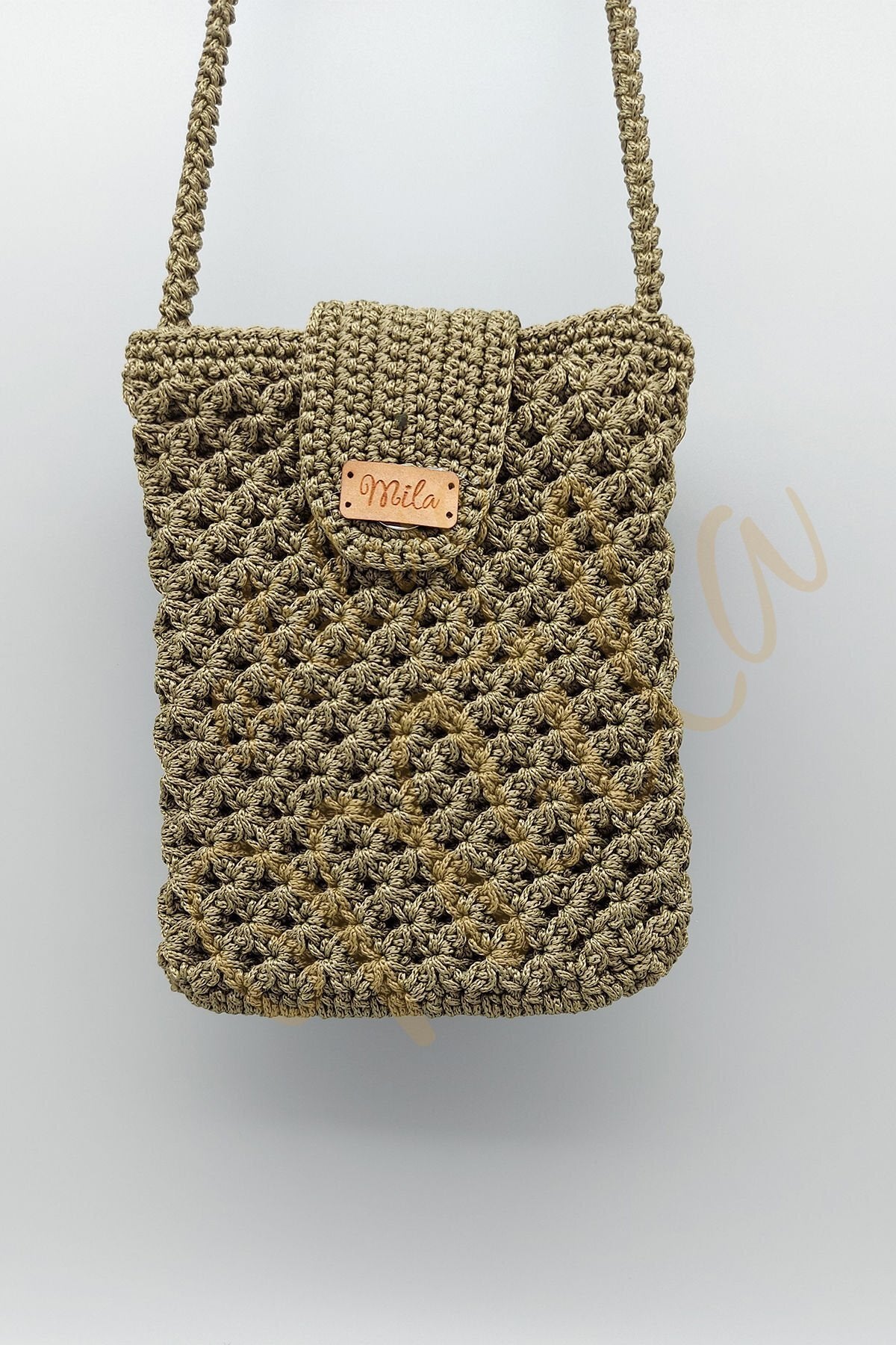 Yeşil Deniz Yıldızı  Telefon Çantası