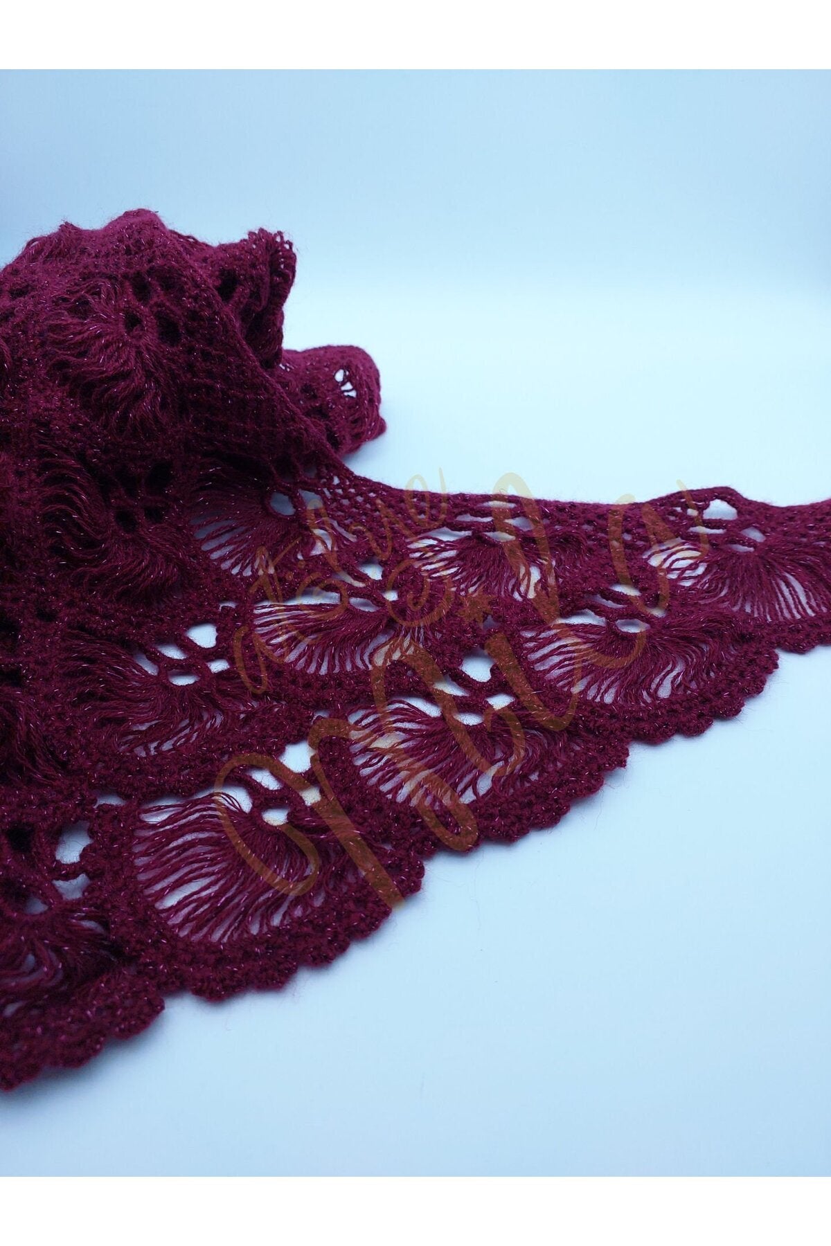 Mürdüm Yelpaze Model Şal