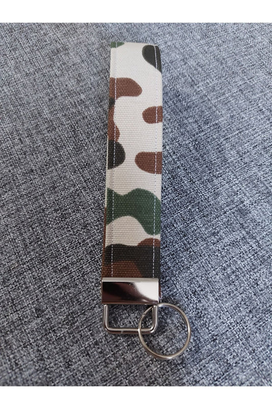 KAMUFLAJ DESENLİ KUMAŞ ANAHTARLIK