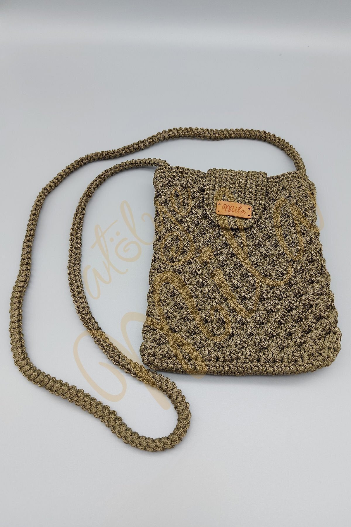 Yeşil Deniz Yıldızı  Telefon Çantası