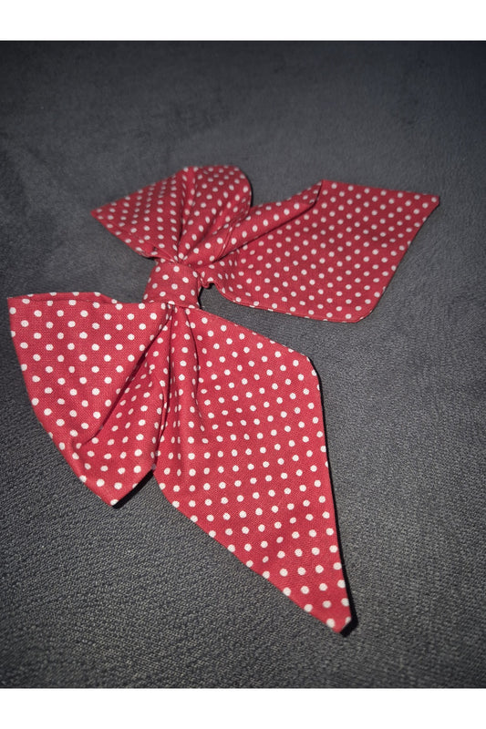 KIRMIZI- BEYAZ KUMAŞ FİYONK TOKA- ÇITÇITLI