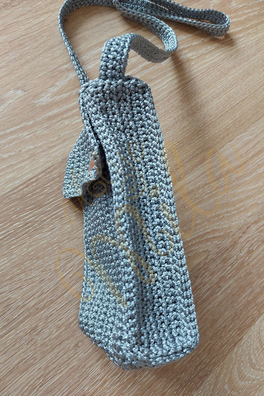 Gri Enli Telefon Çantası