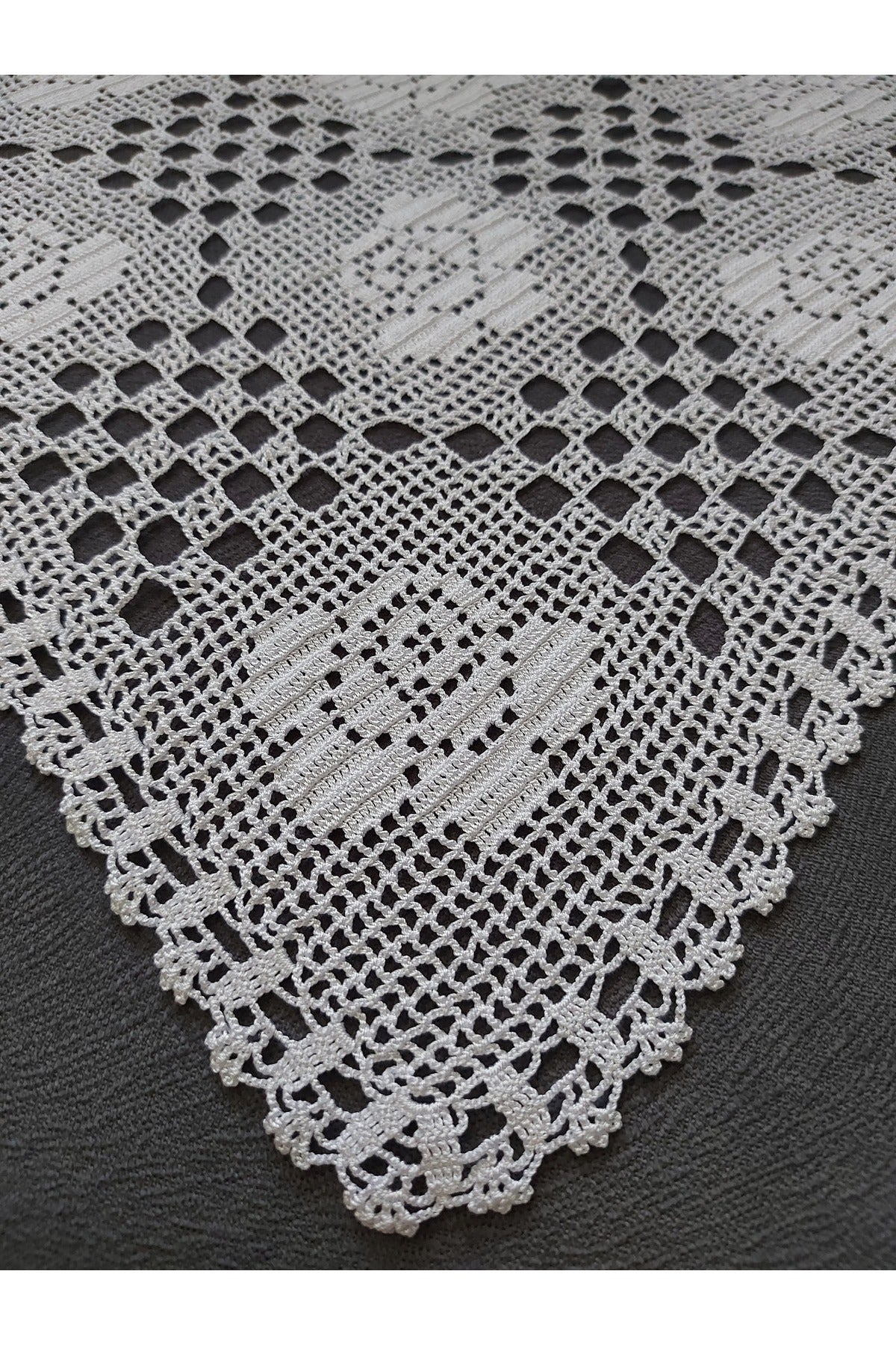 GÜLLÜ DANTEL ŞİFONYER- MASA ÖRTÜSÜ- ÇEYİZ