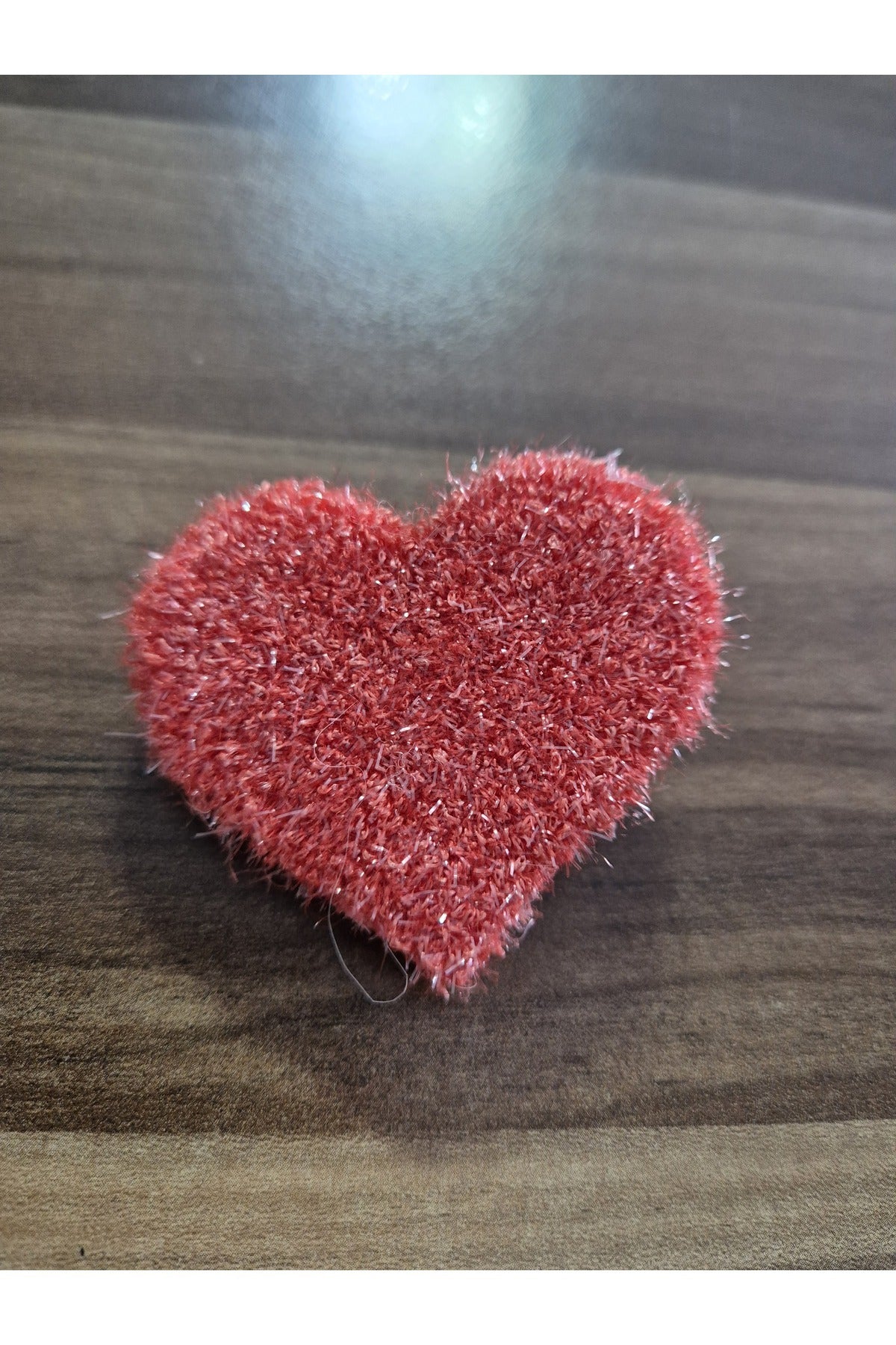 PEMBE SİMLİ İP KALPLİ PUNCH TOKA