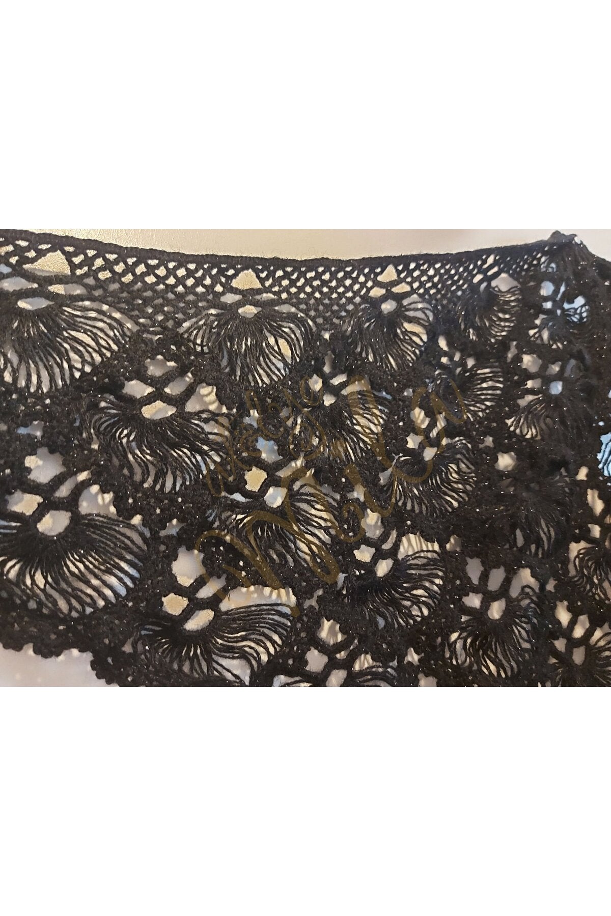 Siyah Yelpaze Model Şal