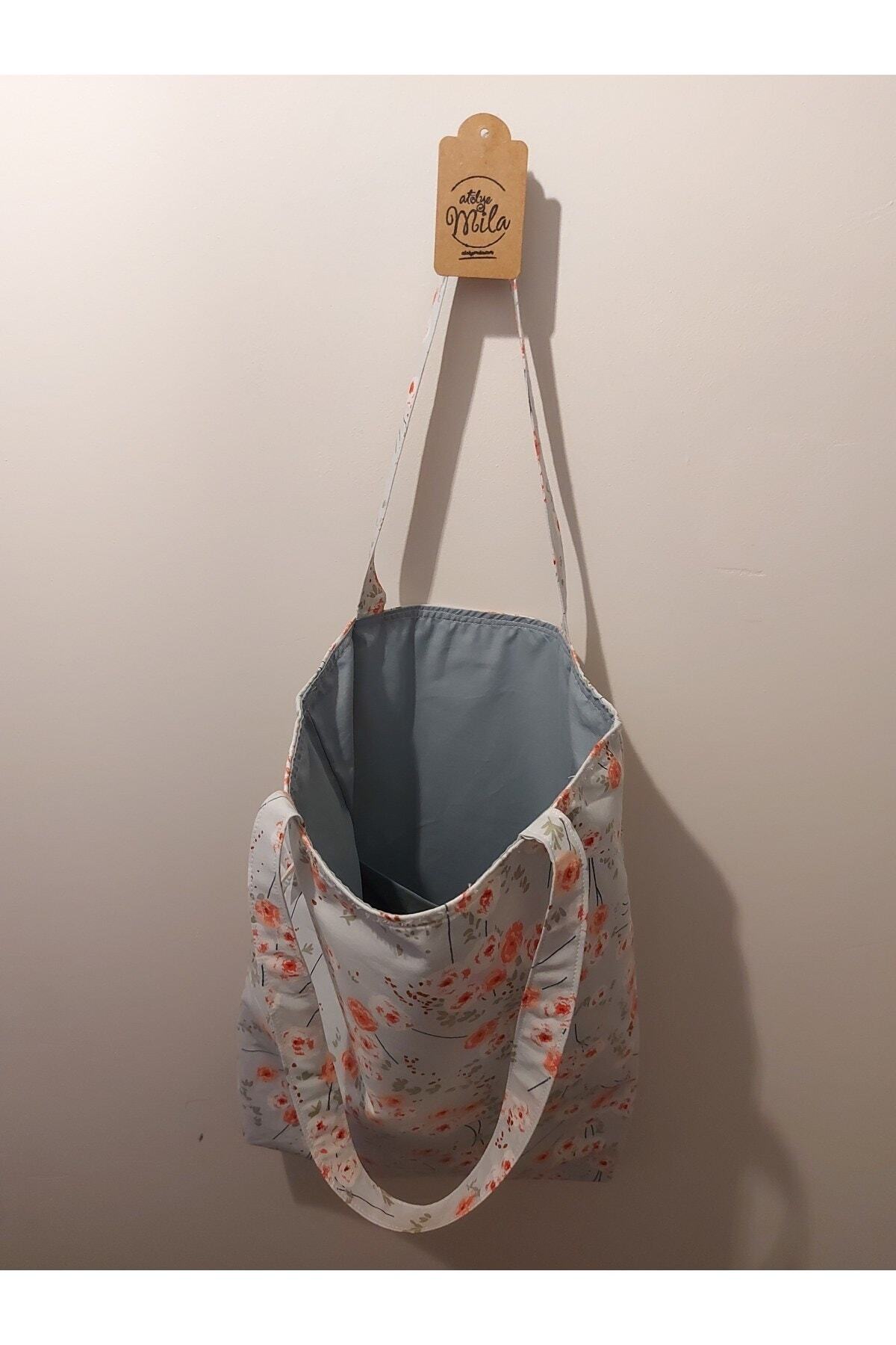 Bahar Dalı Kumaş Omuz Çantası