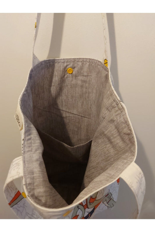 Küçük Prens Desenli Kumaş Omuz Çantası