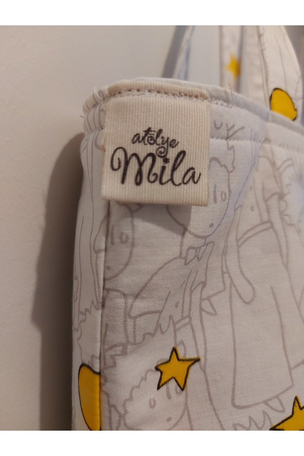 Küçük Prens Desenli Kumaş Omuz Çantası