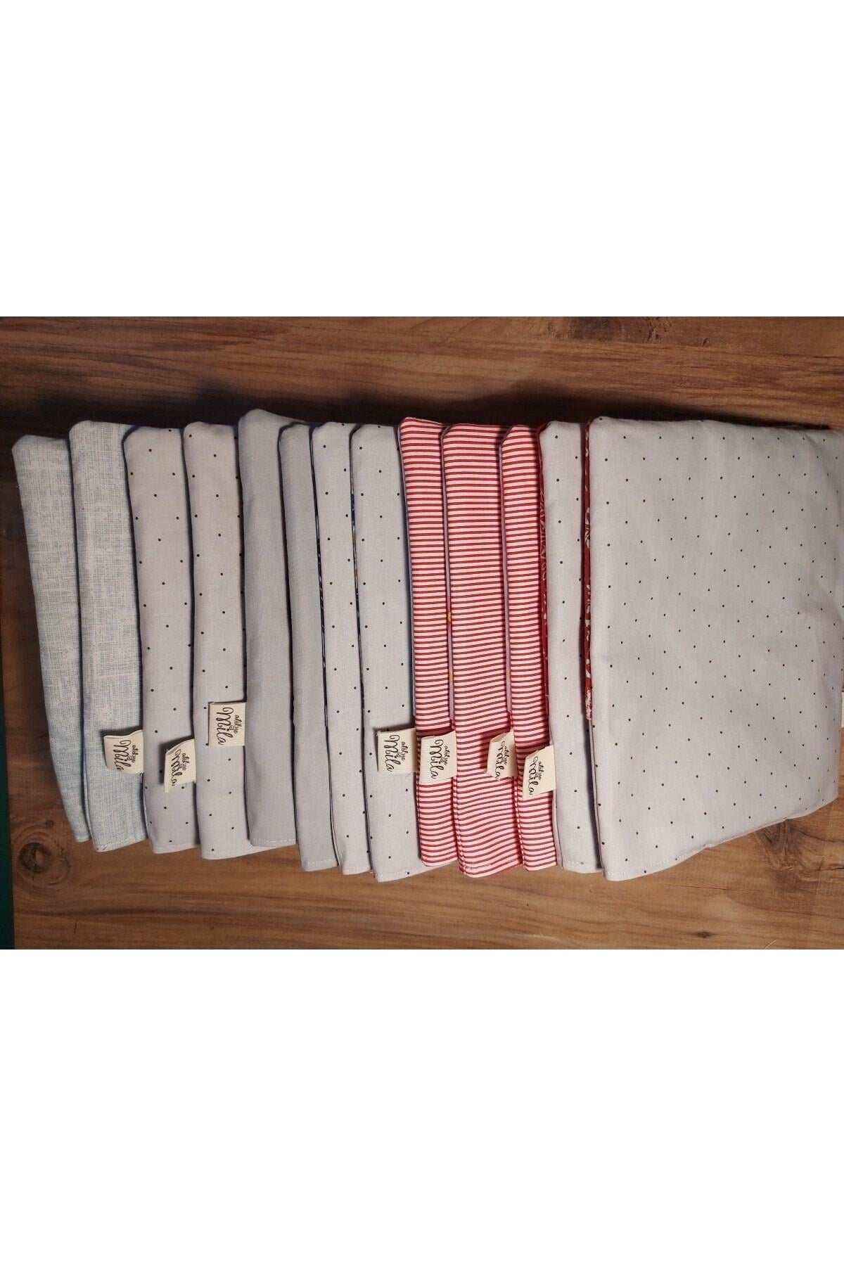 Kırmızı Kış Temalı Kitap Çantası- Kitap Kılıfı